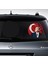Atatürk ve Türk Bayrağı Sticker, Gazi Mustafa Kemal Atatürk Sticker, Araba Oto Motosiklet Karavan Sticker 00629 3