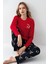 Kadın Kırmızı Pijama Takımı 1
