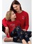 Kadın Kırmızı Pijama Takımı 4