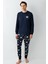 Erkek Lacivert Pijama Takımı 3