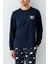 Erkek Lacivert Pijama Takımı 4