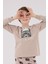 Erkek Çocuk Kahverengi Pijama Takımı 4