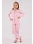 Kız Çocuk Pembe Gömlek Pijama Takımı 1