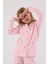 Kız Çocuk Pembe Gömlek Pijama Takımı 4