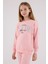 Kız Çocuk Pembe Eşofman Takımı 4
