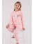 Kız Çocuk Pembe Pijama Takımı 1