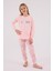 Kız Çocuk Pembe Pijama Takımı 4