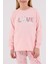 Kız Çocuk Pembe Pijama Takımı 5