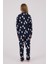 Kız Çocuk Lacivert Gömlek Pijama Takımı 5