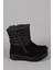 Siyah Kadın Süet Kar Botu 9