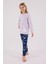 Kız Çocuk Mor Pijama Takımı 3