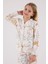 Kız Çocuk Beyaz Gömlek Pijama Takımı 4