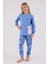 Kız Çocuk Mavi Pijama Takımı 1