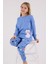 Kız Çocuk Mavi Pijama Takımı 2