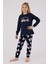 Kız Çocuk Lacivert Pijama Takımı 2