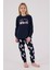 Kız Çocuk Lacivert Pijama Takımı 3