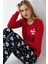 Kadın Kırmızı Pijama Takımı 3