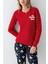 Kadın Kırmızı Pijama Takımı 4