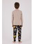 Erkek Çocuk Kahverengi Pijama Takımı 5