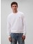 Calvin Klein Jeans Beyaz Erkek Regular Fit Sweatshirt 1