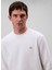 Calvin Klein Jeans Beyaz Erkek Regular Fit Sweatshirt 2