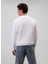 Calvin Klein Jeans Beyaz Erkek Regular Fit Sweatshirt 4