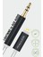 AC-300 3.5 mm Jack Lıghtnıng Aux Kablo - Siyah 1