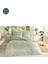 Yeşil White Sakura Çift Kişilik Lastikli Çarşaf Nevresim Takımı 9