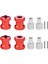 2x Rc Araç Metal 12MM Tekerlekli Hex Hub Eksenel SCX10 D90 CC01 F350 1/10 Rc Prwler-Red Için 15MM Uzatma Kuplörü (Yurt Dışından) 2
