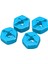 3x Alüminyum Alaşım 12MM Birleştirici Tekerlek Hub Hex Adaptör Wltoys Için Yükseltmeler 144001 1/14 Rc Araba Yedek Parçaları Mavi (Yurt Dışından) 3