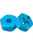 3x Alüminyum Alaşım 12MM Birleştirici Tekerlek Hub Hex Adaptör Wltoys Için Yükseltmeler 144001 1/14 Rc Araba Yedek Parçaları Mavi (Yurt Dışından) 4