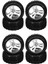 8pcs Wheels Lastikler Lastik Lastik A959-01 Wltoys A959 A959-B A959-A 1/18 Rc Araba Yedek Parçalar Aksesuarları (Yurt Dışından) 1