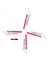 Syma 4 x Bıçaklar Syma S107 S107G Gyro Uzaktan Kumanda Helikopter Yedekleri Onarım Kırmızı (Yurt Dışından) 2