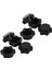 8pcs Alüminyum Tekerlek Göbek Kapağı 1/8 Rc Araba Için 17MM Altıgen Somun Siyah (Yurt Dışından) 1