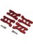 4pcs Metal Ön ve Arka Süspansiyon Kolu Seti 7630 Traxxas Latrax 1/18 Rc Araba Yükseltme Parçaları Aksesuarları Kırmızı (Yurt Dışından) 1