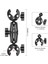 Motosiklet Dualheads Crab Clamp Actıon Kamera Theobar Gopro Spor Aksiyon Kameraları Için Sabit Montaj (Yurt Dışından) 3