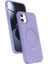 Apple iPhone 11 Regal Magsafe Standlı Kapak - Lila 1