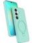 Samsung Galaxy S25 Regal Magsafe Standlı Kapak - Su Yeşili 1