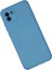 Samsung Galaxy A03 Kılıf Nano Içi Kadife Silikon - Mavi 2