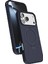 Apple iPhone 17 Pro Regal Magsafe Standlı Kapak - Lacivert 1