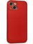 iPhone 14 Plus Kılıf Coco Deri Silikon Kapak - Kırmızı 3