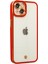 iPhone 14 Plus Kılıf Liva Lens Silikon - Kırmızı 1