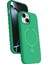 Apple iPhone 14 Regal Magsafe Standlı Kapak - Yeşil 1