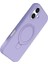 Apple iPhone 16 Regal Magsafe Standlı Kapak - Lila 4