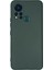 Infinix Hot 11S Kılıf Nano Içi Kadife Silikon - Koyu Yeşil 3