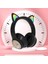 Çocuk Bluetooth Kulaklıklar, LED Işıklı Katlanabilir Kablosuz Kulaklıklar, Cat Ears Oyun Kulaklığı Telefon-C Için (Yurt Dışından) 4
