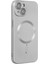 iPhone 14 Plus Kılıf Moshi Lens Magneticsafe Silikon - Gümüş 2