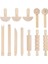 12PCS Kil ve Hamur Araçları Oyun Aksesuarları Silindirleri Içerir Hammer Party Paketi Ahşap Çanak Çömlek Aletleri Kil Sanatı Için Pullar (Yurt Dışından) 1