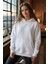 Kadın Oversize % 100 Pamuk Içi Polarlı Yumuşak Dokulu Basic Kapüşonlu Sweatshirt 1