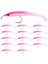 Sunmile Balık Tutma Cazibesi Deniz Balıkçılığı Kanallı Yılotu Biyonik Yem ile Yem Yem 5 Cm/0 6g T Kuyruk Yumuşak Böcek Simülasyon Yem 15PCS Pembe (Yurt Dışından) 1